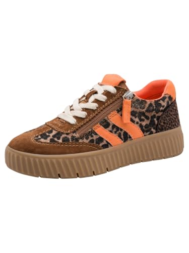Tamaris Baskets Basses pour Wide, Cognac, vue de profil