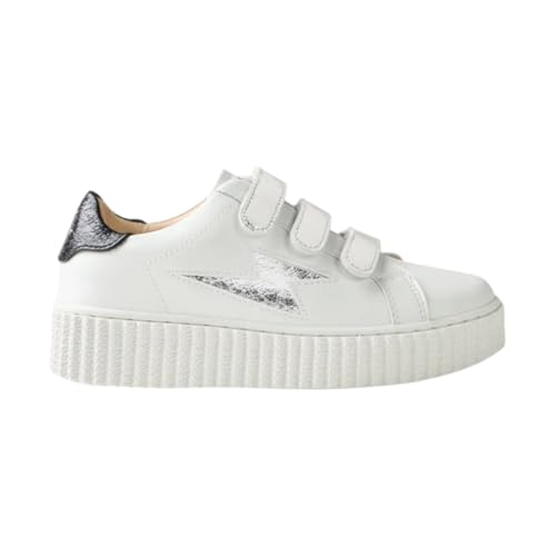 Vanessa Wu Chaussures Mini Marilou, Blanc, vue de profil