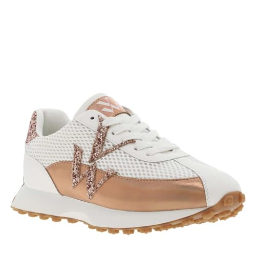 Vanessa Wu Chaussures Mona, Blanc, vue de profil